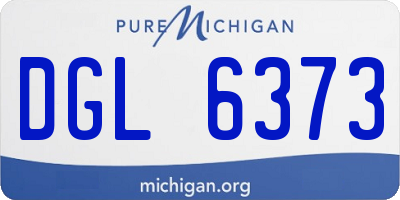 MI license plate DGL6373