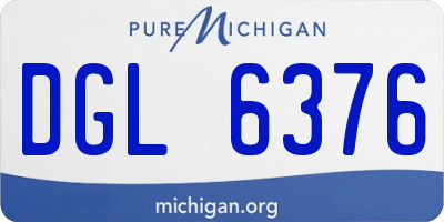 MI license plate DGL6376