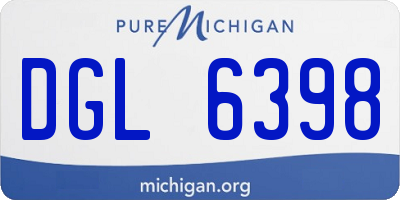 MI license plate DGL6398
