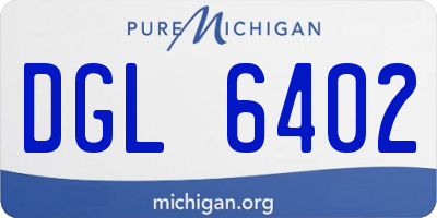 MI license plate DGL6402