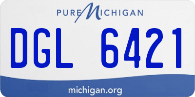 MI license plate DGL6421