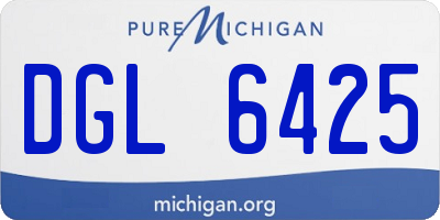 MI license plate DGL6425