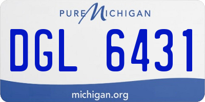 MI license plate DGL6431