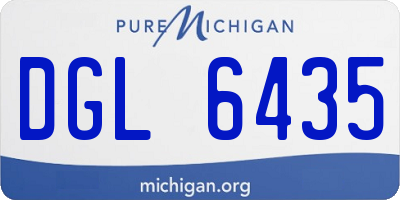 MI license plate DGL6435