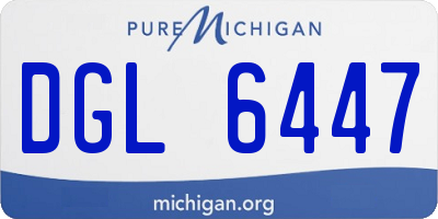 MI license plate DGL6447