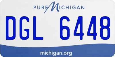 MI license plate DGL6448