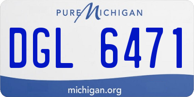 MI license plate DGL6471