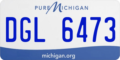 MI license plate DGL6473