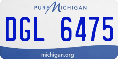 MI license plate DGL6475