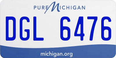 MI license plate DGL6476