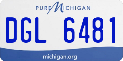 MI license plate DGL6481