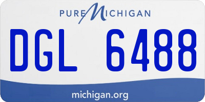 MI license plate DGL6488