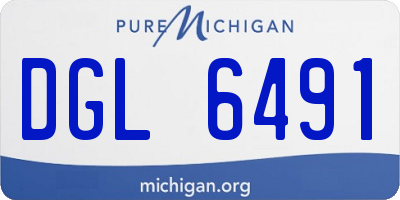 MI license plate DGL6491