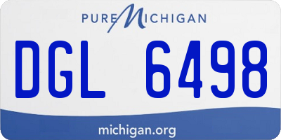MI license plate DGL6498
