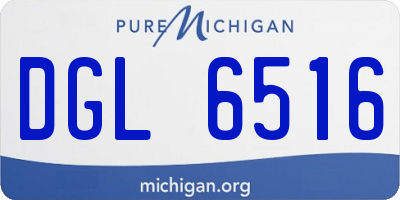 MI license plate DGL6516