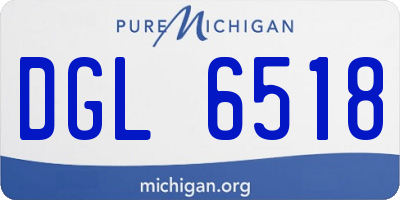 MI license plate DGL6518