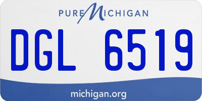 MI license plate DGL6519