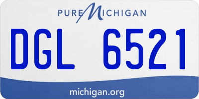 MI license plate DGL6521
