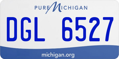 MI license plate DGL6527