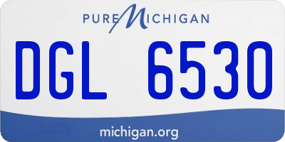MI license plate DGL6530