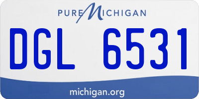 MI license plate DGL6531