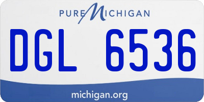MI license plate DGL6536