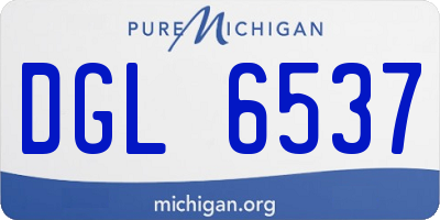 MI license plate DGL6537