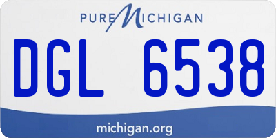 MI license plate DGL6538