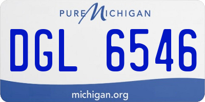 MI license plate DGL6546