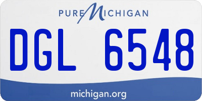 MI license plate DGL6548