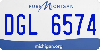 MI license plate DGL6574