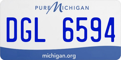MI license plate DGL6594