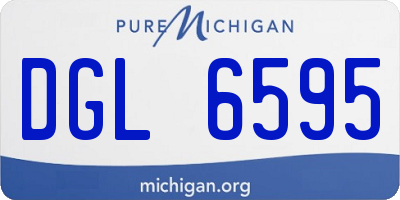 MI license plate DGL6595