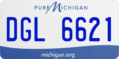 MI license plate DGL6621
