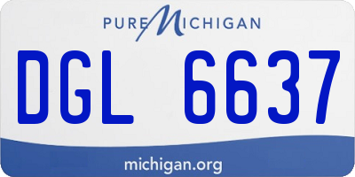 MI license plate DGL6637