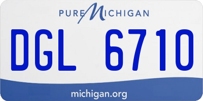 MI license plate DGL6710
