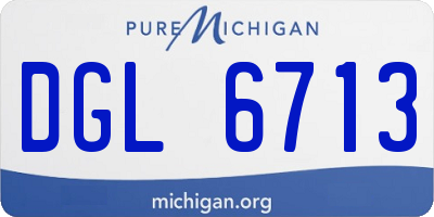 MI license plate DGL6713