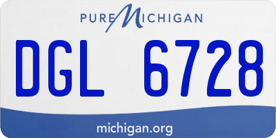 MI license plate DGL6728