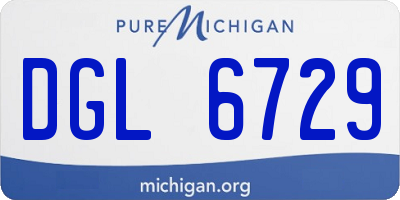MI license plate DGL6729