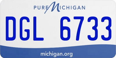 MI license plate DGL6733