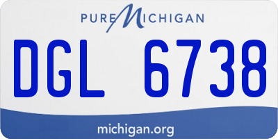 MI license plate DGL6738