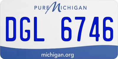MI license plate DGL6746