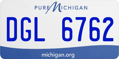 MI license plate DGL6762