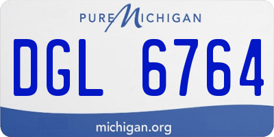 MI license plate DGL6764