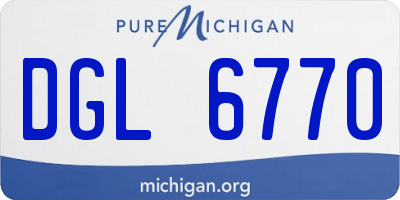 MI license plate DGL6770