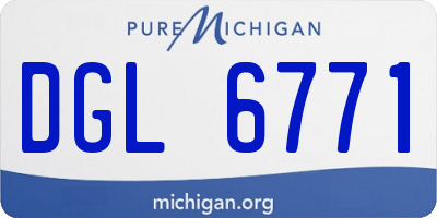 MI license plate DGL6771