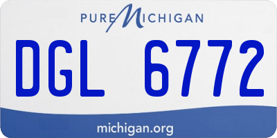 MI license plate DGL6772