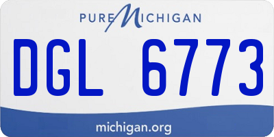 MI license plate DGL6773