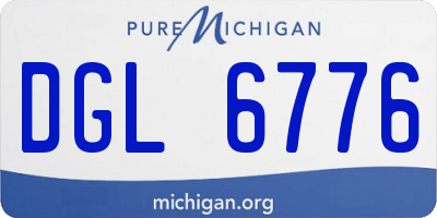 MI license plate DGL6776
