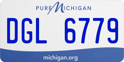 MI license plate DGL6779